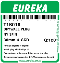 T1B010 - Drywall Plug Nylon -T1B010_Label_T
